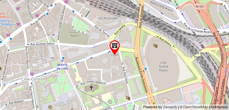 Bản đồ đến Ibis Lille Centre Grand Palais