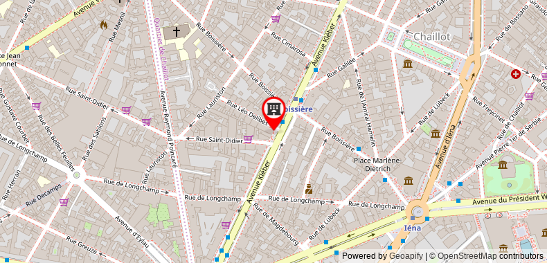 在地图上查看巴黎巴爾的摩艾菲爾鐵塔索菲特酒店