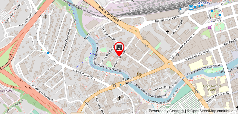 Bản đồ đến ibis Styles Annecy Centre Gare