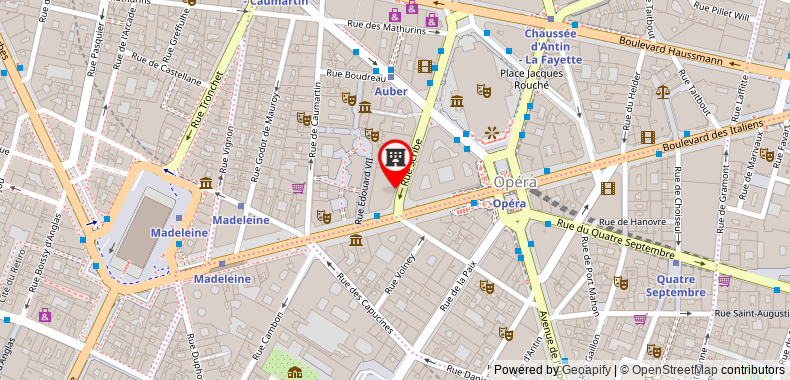 InterContinental Paris Le Grand on maps