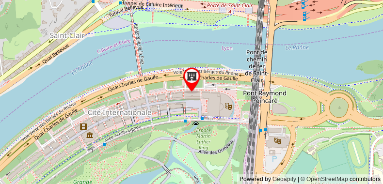 Bản đồ đến Crowne Plaza Lyon – Cité Internationale