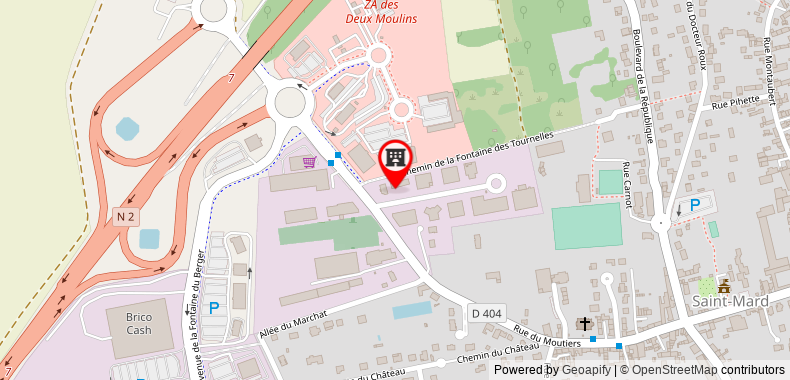 在地图上查看聖馬德羅西巴黎夏爾·戴高樂機場巴拉丁斯尼希爾酒店