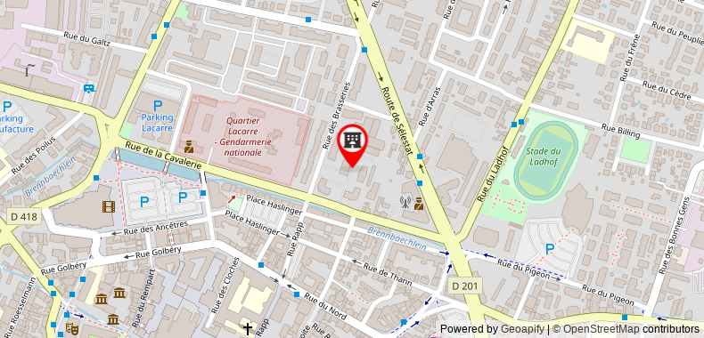 Bản đồ đến App cocoon 74 m2 - 6 pers - centre ville Colmar