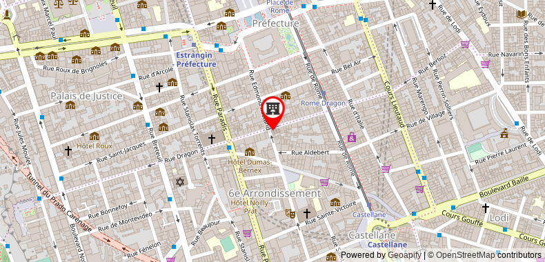 Hotel Edmond Rostand on maps