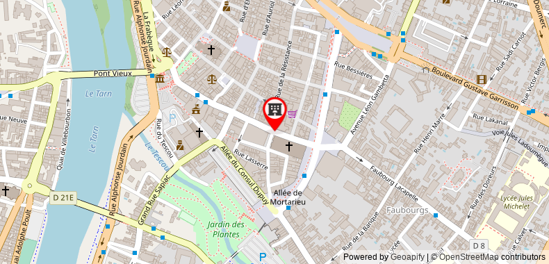 Bản đồ đến Hôtel Mercure Montauban