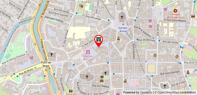 Bản đồ đến Khách sạn des Lices