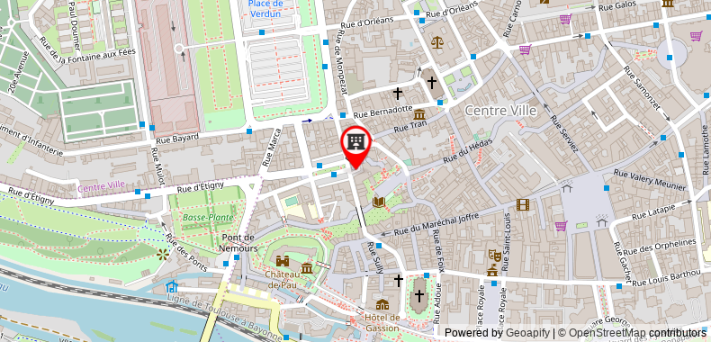 Hotel De Gramont on maps