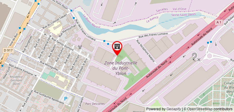 Bản đồ đến Khách sạn Mercure Paris Le Bourget