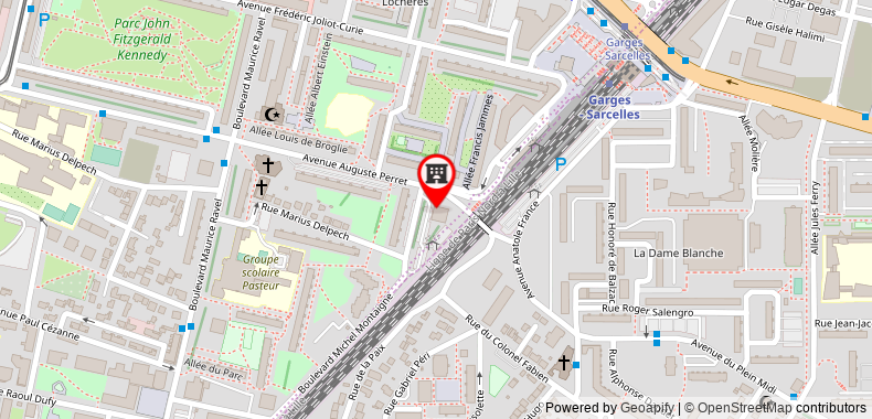 Bản đồ đến Hôtel ibis Sarcelles