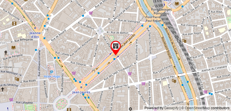 Bản đồ đến Pullman Toulouse Centre Ramblas