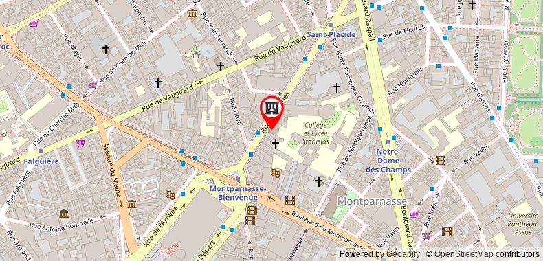 Bản đồ đến Khách sạn Royal Saint Germain