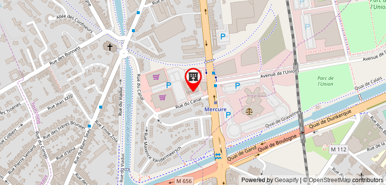 Bản đồ đến Khách sạn Comfort Lille L'Union