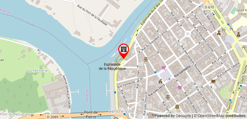 Bản đồ đến Khách sạn Mercure Libourne Saint-Emilion