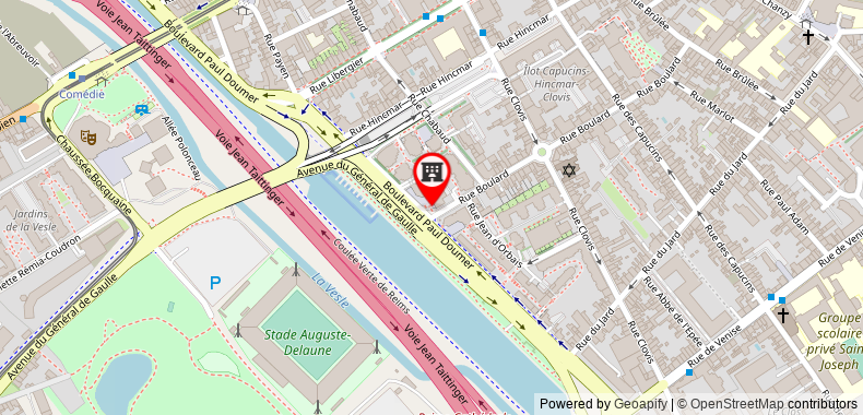 Bản đồ đến Khách sạn Mercure Reims Centre Cathedrale