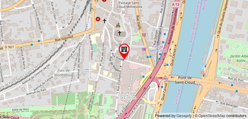 Bản đồ đến Khách sạn Paris Saint Cloud