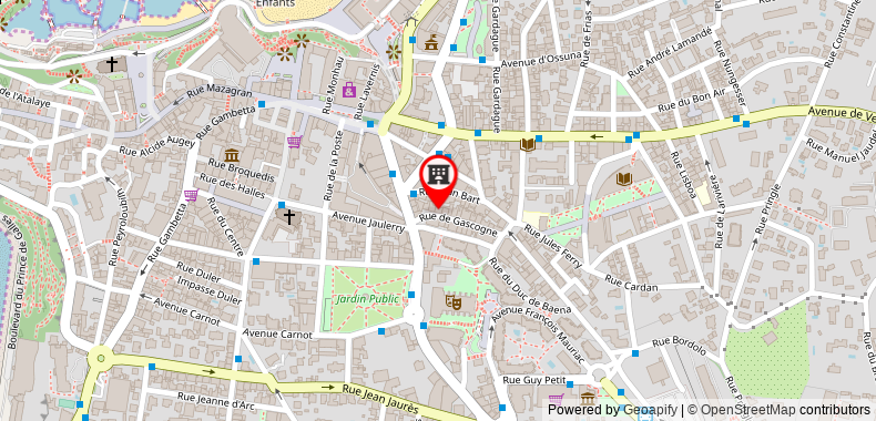 Bản đồ đến Khách sạn Villa Koegui Biarritz