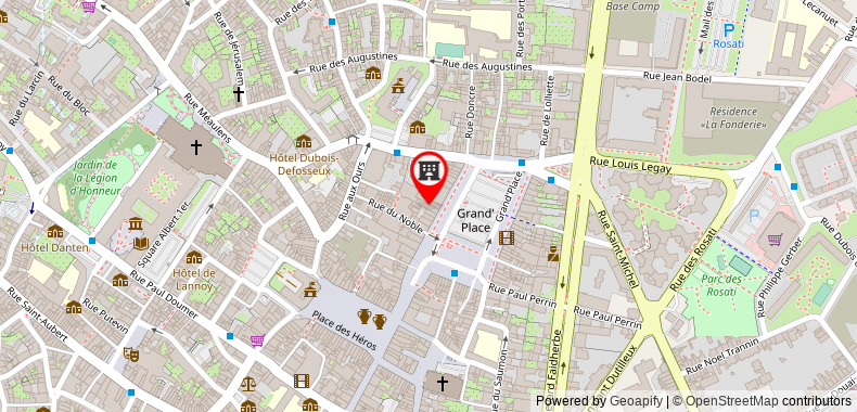 Bản đồ đến Khách sạn Grand Place