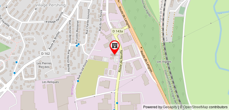 Bản đồ đến Khách sạn F1 Chaumont renove
