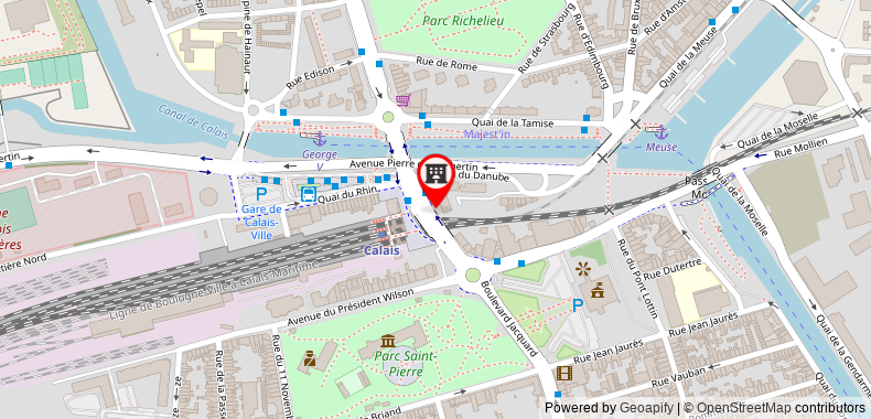 在地图上查看普瑞米爾加萊中央車站經典酒店