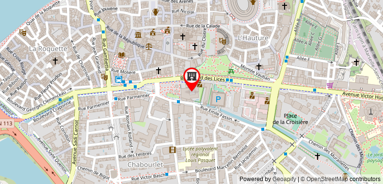 Bản đồ đến Khách sạn and Spa Jules Cesar Arles - MGallery