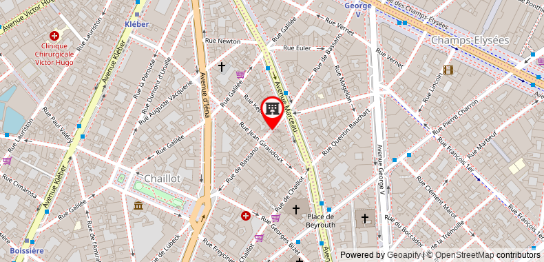 Bản đồ đến Le Belmont Champs Elysees