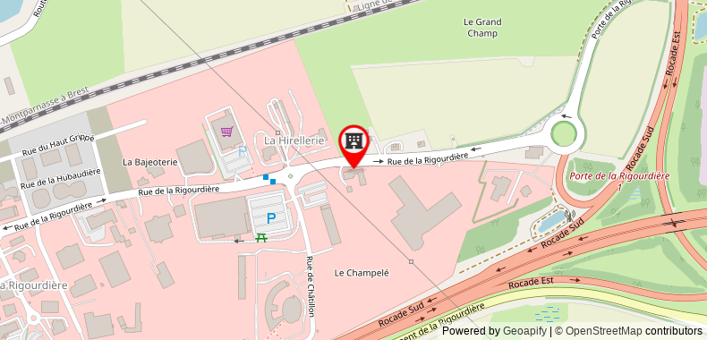 在地图上查看Cit'Hotel Le Clos Champel