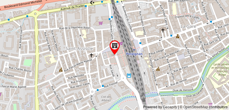 Bản đồ đến Appart City Perpignan Centre Gare