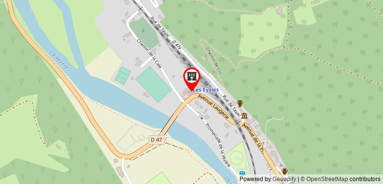 Bản đồ đến Khách sạn Les Glycines - Restaurant & Spa
