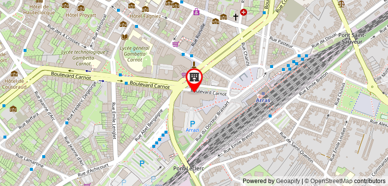 Mercure Arras Centre Gare on maps