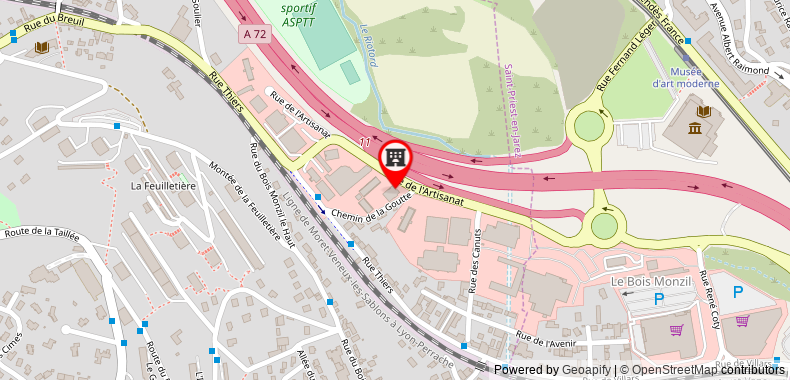 Hotel Campanile Saint Etienne Centre - Villars on maps