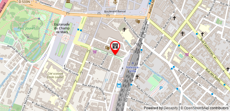 Bản đồ đến Khách sạn de Lyon