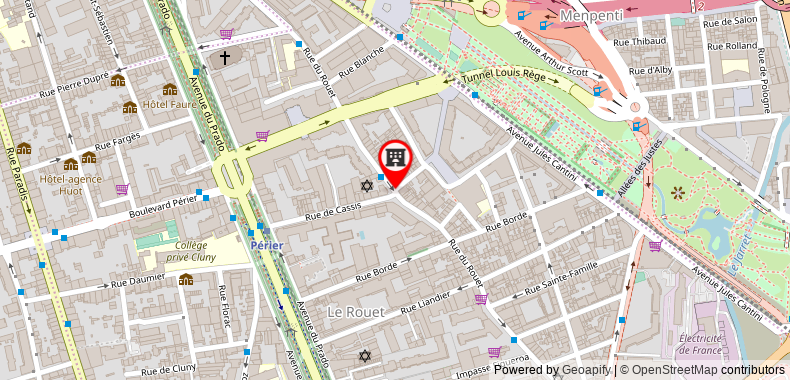 Bản đồ đến Appart'City Confort Marseille Centre Prado Velodrome