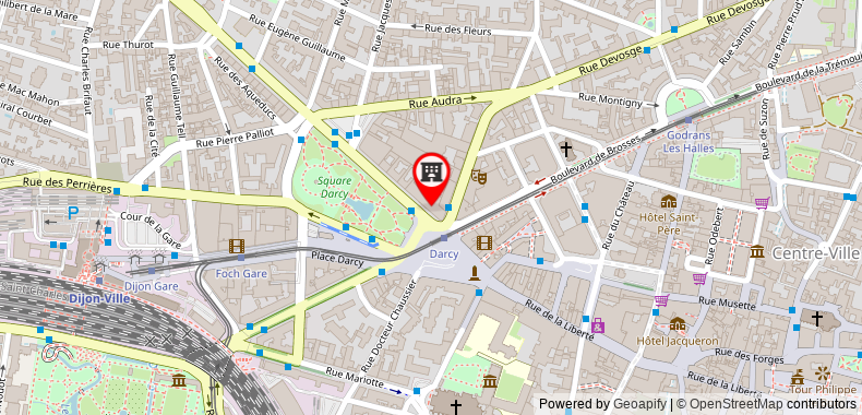 Bản đồ đến Khách sạn Grand La Cloche Dijon - MGallery