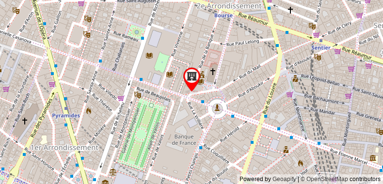 Bản đồ đến Khách sạn Tim Palais Royal