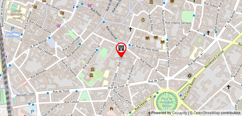 Bản đồ đến Khách sạn Appart Odalys Dijon Les Cordeliers