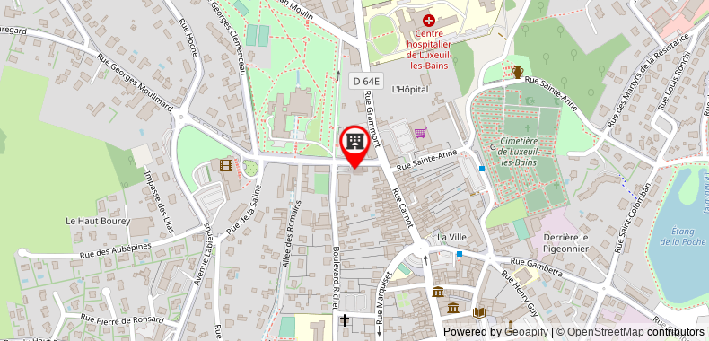 Bản đồ đến Khách sạn s & Residences - Les Thermes