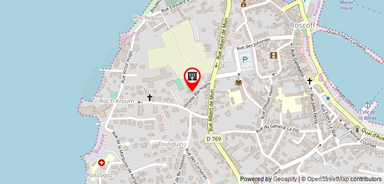 Bản đồ đến Khách sạn The Originals City, Armen Le Triton, Roscoff (Inter-)