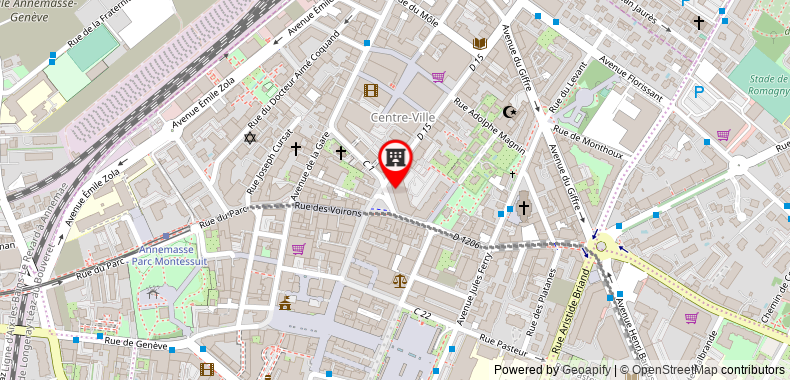 Bản đồ đến Hôtel La Place (Centre Ville)