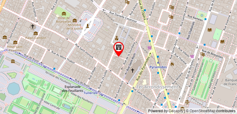 Prince Albert Louvre Hotel on maps