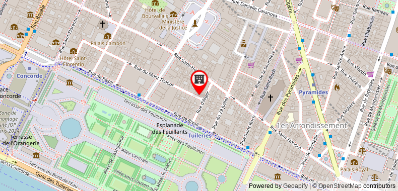Renaissance Paris Vendome Hotel on maps