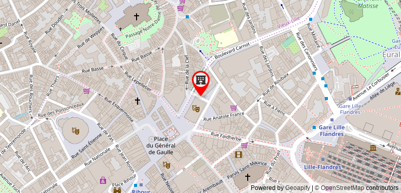 Mercure Lille Centre Grand Place Hotel on maps