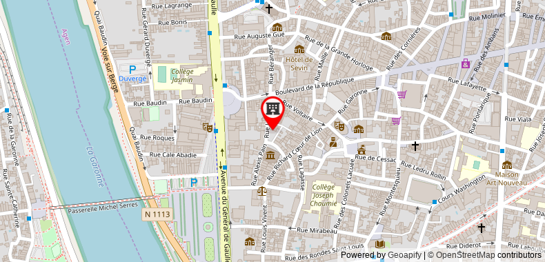 Bản đồ đến Khách sạn Chateau des Jacobins