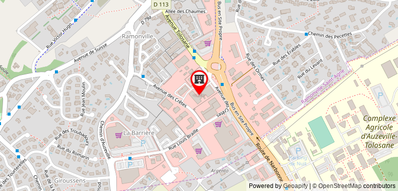 Bản đồ đến Khách sạn Comfort Toulouse Sud