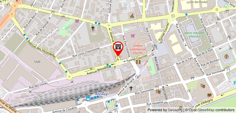 Adagio Annecy Centre Aparthotel on maps