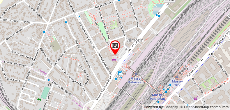 Bản đồ đến Khách sạn Apart Adagio Access Paris Massy Gare TGV