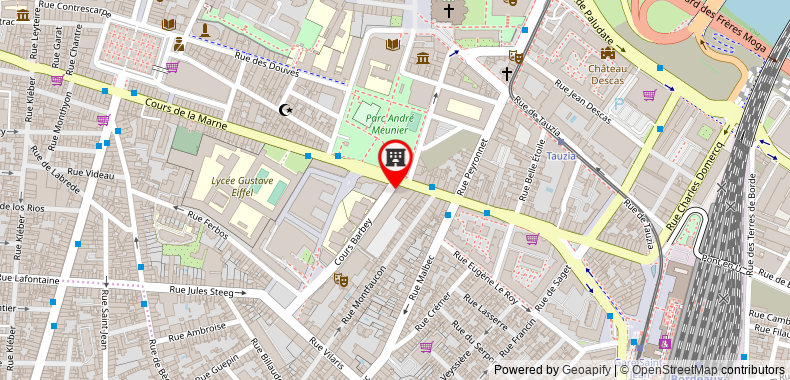 Bản đồ đến Khách sạn Ténéo Appart Bordeaux Gare