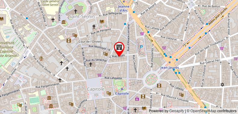 Bản đồ đến Khách sạn Le Capitole
