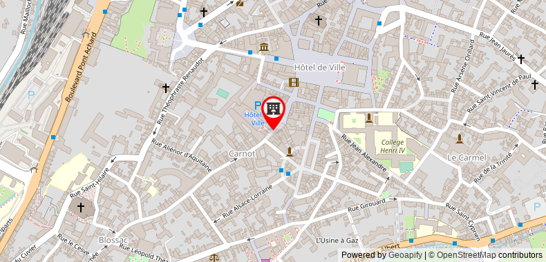 Bản đồ đến Khách sạn Best Western Poitiers Centre Le Grand