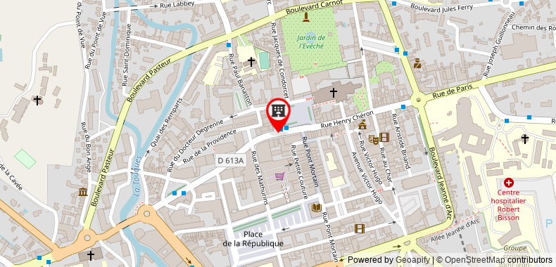 Bản đồ đến Khách sạn Comfort Cathedrale Lisieux