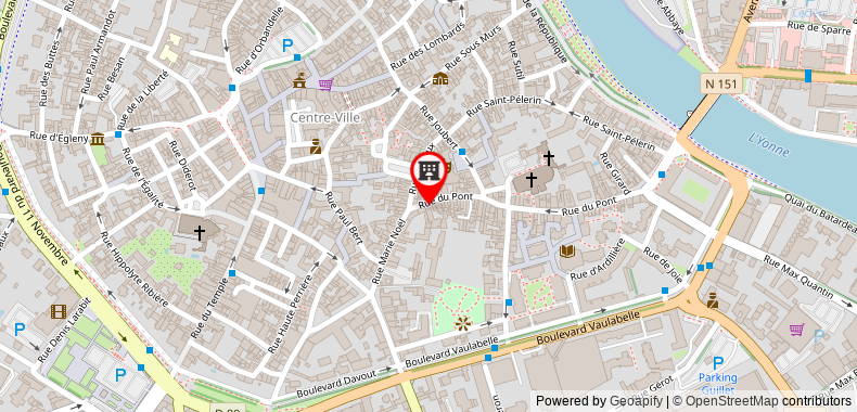 Bản đồ đến Khách sạn Restaurant De Seignelay